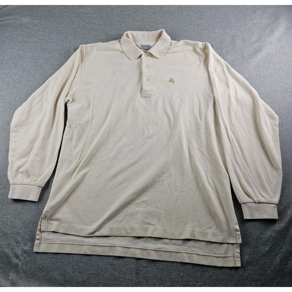 Vintage Brooks Brothers Golden Flee Shirt Mens Medium Long Sleeve Logo